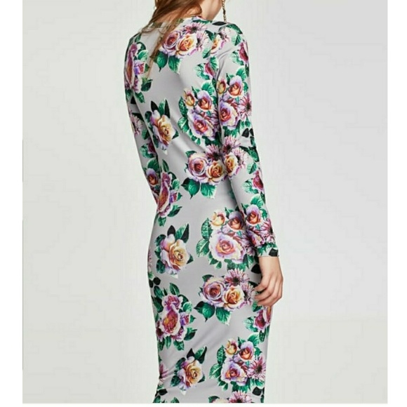 Zara Floral Midi Dress - Picture 7 of 8